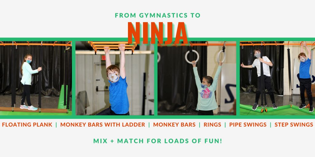 ELITE™ KIDS Ninja Monkey Bar with Ladder - American Athletic, Inc